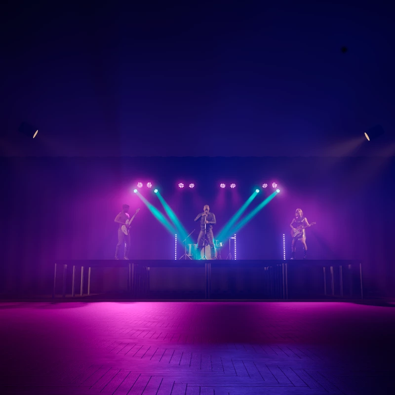 Lyspakke Lille Mindre shows og DJ's